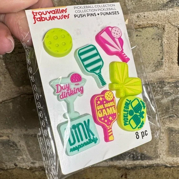 Pickleball accessories gift bag cosmetic pouch luggage bag tag charm pins - Picture 4 of 12